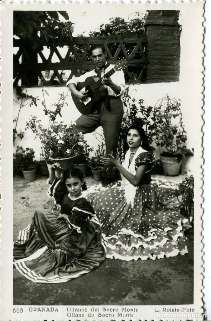 Postales: GRANADA-GITANOS DEL SACRO-MONTE- ROISIN - Foto 1