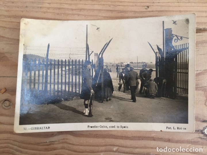 Postales: POSTAL GIBRALTAR, FRONTIER L. ROISIN - Foto 1
