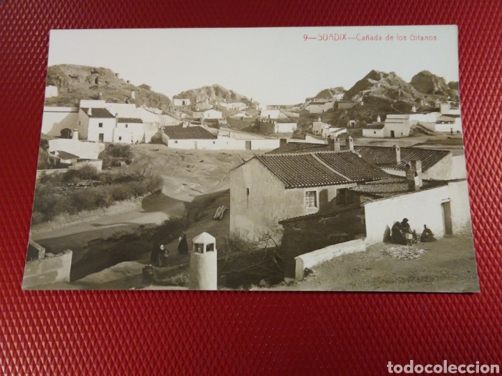 Postales: 9 Guadix. Ca&ntilde;ada de los Gitanos. Andr&eacute;s Fabert editor. Sin circular. - Foto 1