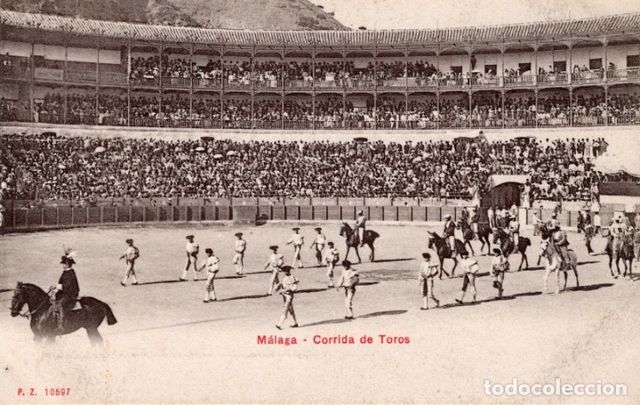 Postales: malaga. pz 10597 corrida de toros