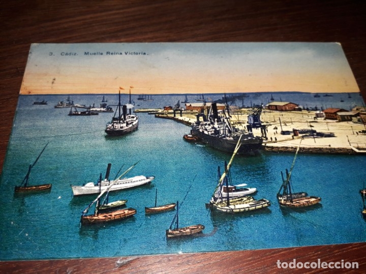 Postales: N&ordm; 11739 POSTAL CADIZ MUELLE REINA VICTORIA