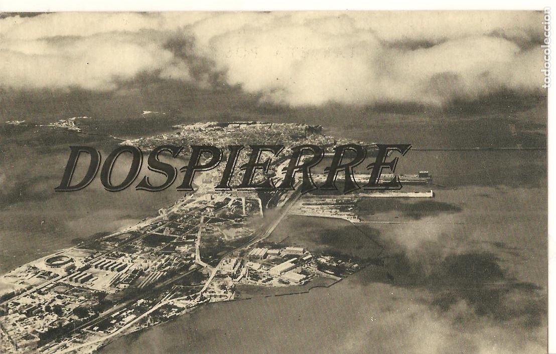 Postales: POSTAL, CADIZ, VISTA AEREA, ED. AYUNTAMIENTO CADIZ, SIN CIRCULAR