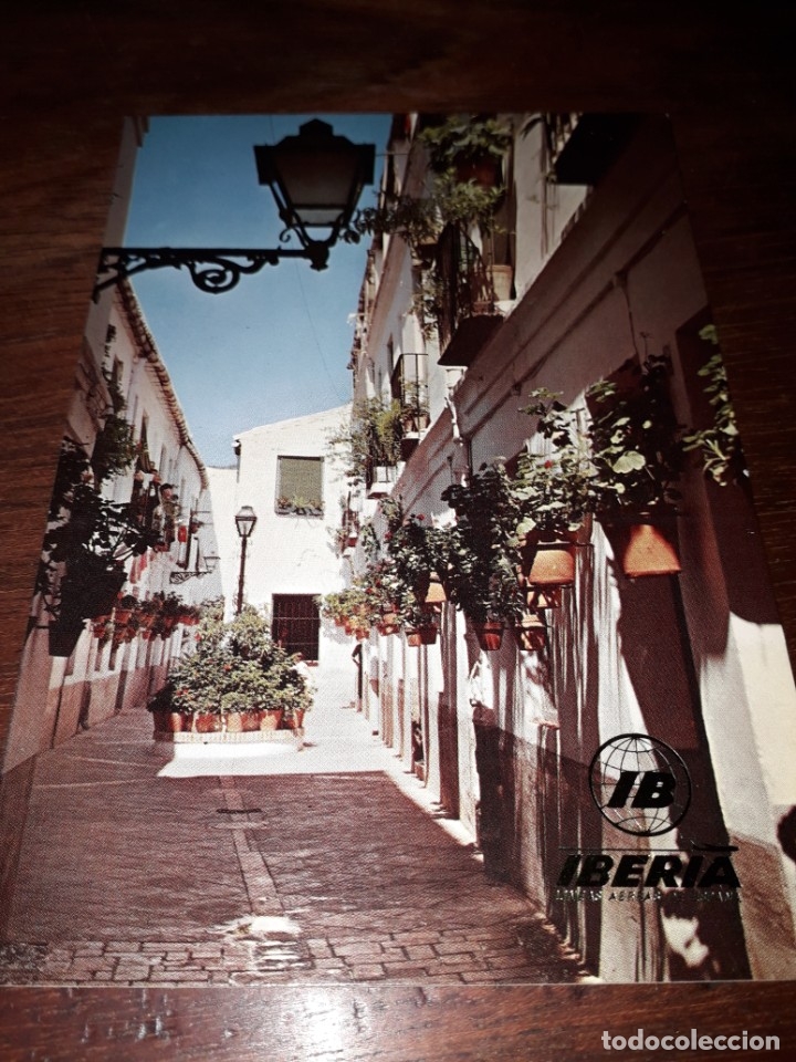 Postales: N&ordm; 12058 POSTAL MALAGA CALLE TIPICA COLECCION IBERIA