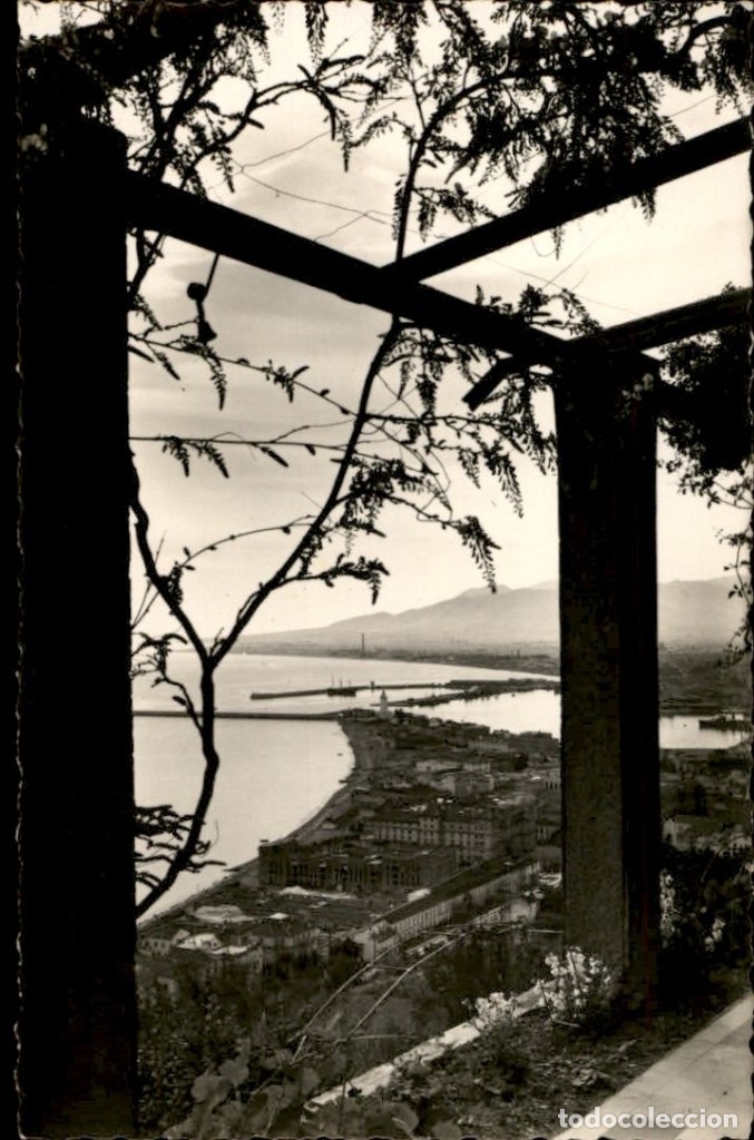 Postales: Malaga. Vista del puerto desde la Caleta