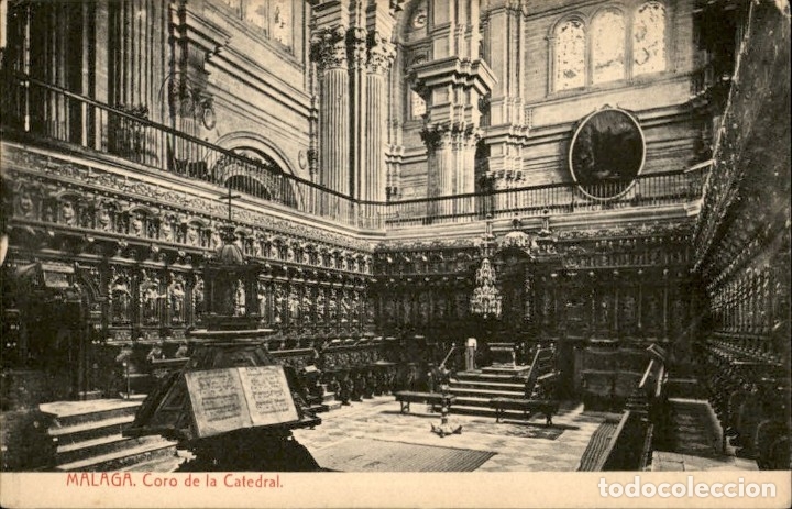 Postales: Malaga. Coro de la Catedral - Thomas