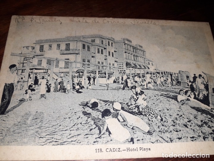 Postales: N&ordm; 32413 POSTAL CADIZ HOTEL PLAYA