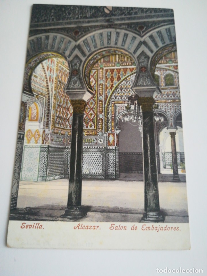 Postkarten: Alc&aacute;zar de Sevilla, Sal&oacute;n de Embajadores. Sin dividir.