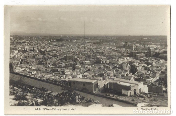 Postales: POSTAL FOTOGR&Aacute;FICA- ALMER&Iacute;A.- VISTA PANOR&Aacute;MICA. FOTO ROISIN. ANDALUC&Iacute;A- ESCRITA (1949)