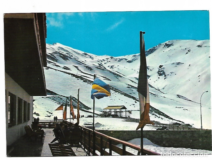 Postales: Hotel Sierra Nevada vista del Veleta de la terraza del bar