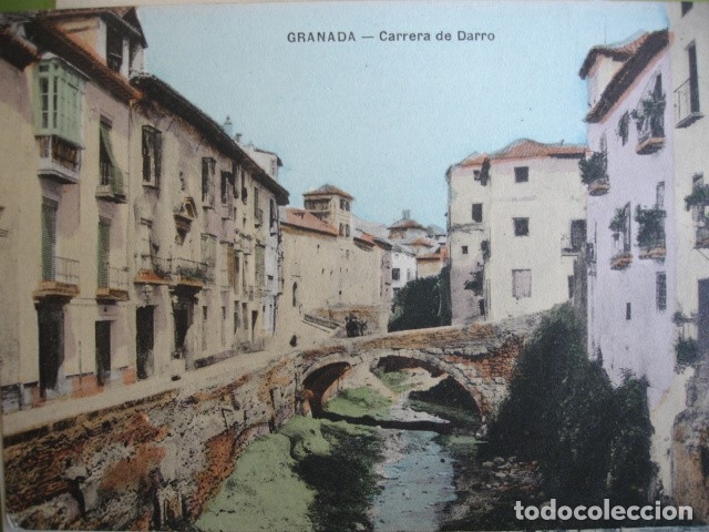 Postales: GRANADA CARRERA DEL DARRO  S/C E LINARES - Foto 1