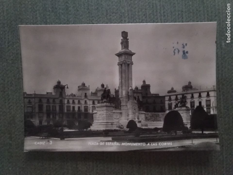 Postales: POSTAL PLAZA DE ESPA&Ntilde;A. MONUMENTO A LAS CORTES