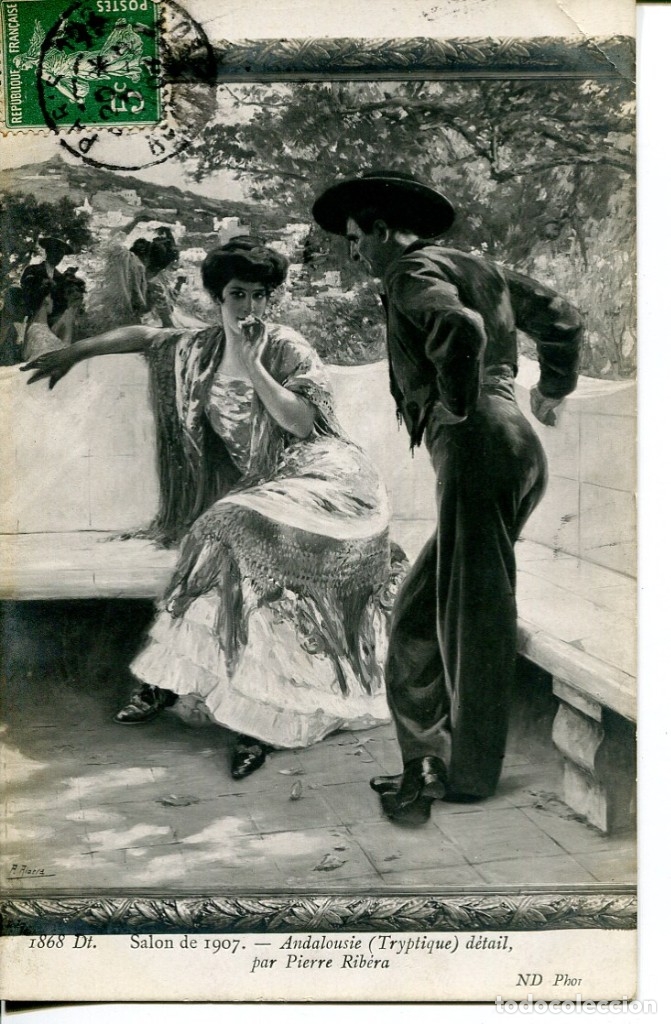 Postkarten: ANDALUCIA T&Iacute;PICA- SAL&Oacute;N 1907