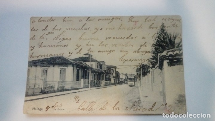 Postales: POSTAL ANTIGUA MALAGA LA GALETA PRINCIPIOS DEL SIGLO XX CIRCULADA POR AMBAS CARAS