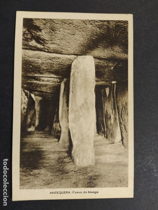 Postales: ANTEQUERA-CUEVA DE MENGA-ESTAMPERIA DEL ARTE-N&ordm;6-POSTAL ANTIGUA-(64.393)