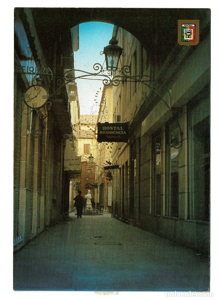Postales: MALAGA  PASAJE DE CHINITAS N&ordm;   35 DOMINGUEZ  - NO CIRCULADA