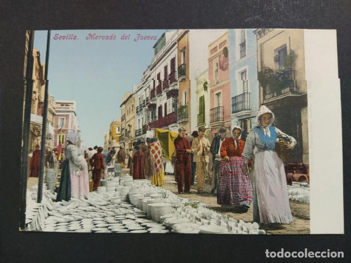 Postales: SEVILLA-MERCADO DEL JUEVES-PURGER & CO 2699-VER REVERSO SIN DIVIDIR-(64.505)