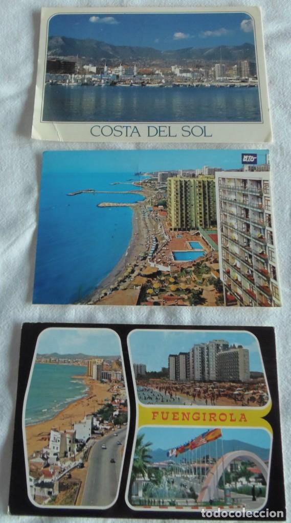 Postales: LOTE 3 POSTALES COSTA DEL SOL-FUENGIROLA-BENALMADENA COSTA