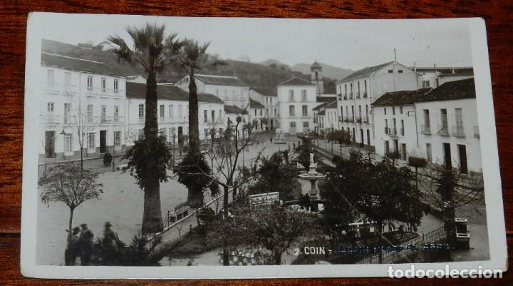 Postales: FOTO POSTAL DE COIN, MALAGA N.2, ESCRITA POR EL REVERSO, ALAMEDA DEL GENERAL, NO CIRCULADA.