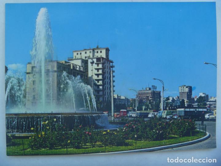 Postales: POSTAL DE CADIZ : FUENTE LUMINOSA Y AVENIDA.DEL PUERTO  A&Ntilde;OS 60