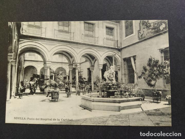 Postales: SEVILLA-PATIO DEL HOSPITAL DE LA CARIDAD-M.B.-POSTAL ANTIGUA-(65.183)