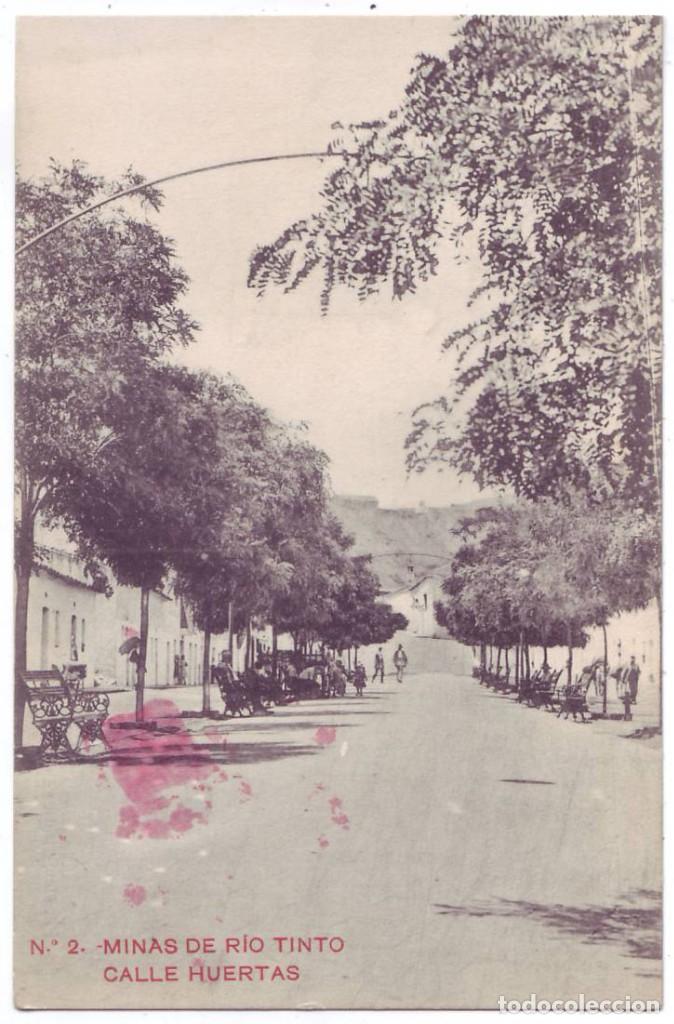 Postales: Minas de R&iacute;o Tinto (Huelva): Calle Huertas. Papeler&iacute;a Inglesa. No circulada (A&ntilde;os 10)