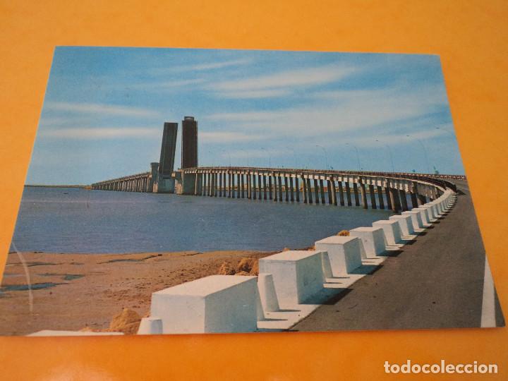 Postales: cadiz puente sobre la bahia jose leon de carranza ed alfa, circulada