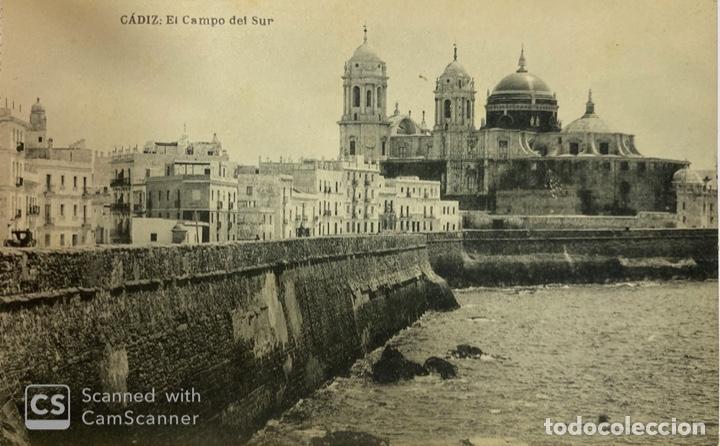 Postcards: TARJETA POSTAL. CADIZ. EL CAMPO DEL SUR. FOTOTIPIA DE HAUSER Y MENET.