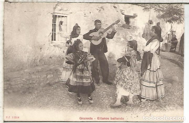 Postales: GRANADA GITANOS ESCRITA - Foto 1