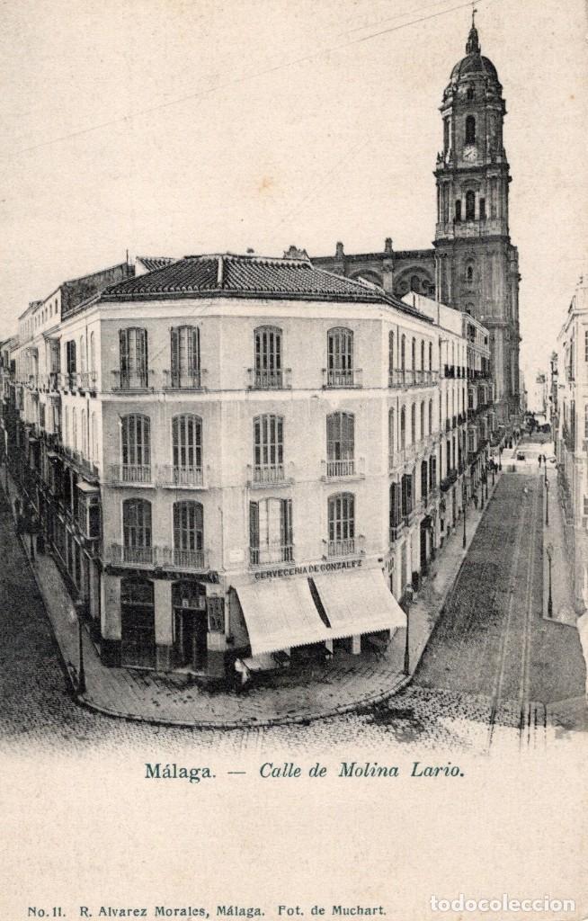 Postales: malaga. calle de molina lario. 11 a. morales