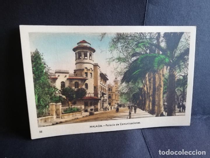 Postales: TARJETA POSTAL DE MALAGA. PALACIO DE COMUNICACIONES. EDICIONES ARRIBAS.