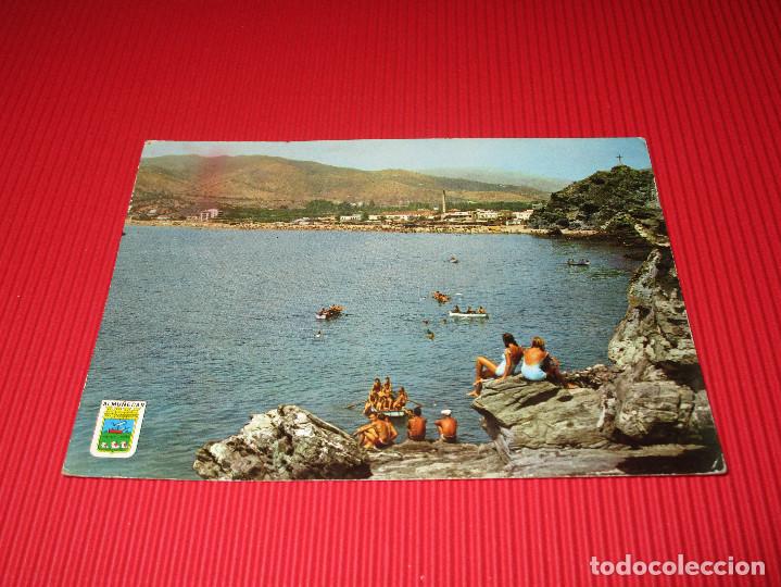 Postales: ALMU&Ntilde;ECAR ( COSTA DEL SOL ) - LAS ROCAS - 5.014 (5014) - ESCRITA Y CIRCULADA -ED. GRAFICAS CONTRERAS