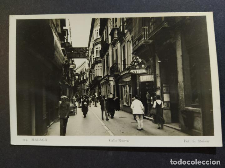 Postales: MALAGA-CALLE NUEVA-174-ROISIN-POSTAL FOTOGRAFICA ANTIGUA-(65.832)