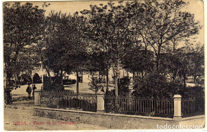 Postales: POSTAL UBEDA (JAEN) - PASEO DE LA CORONADA - IMPRENTA DE LA LOMA