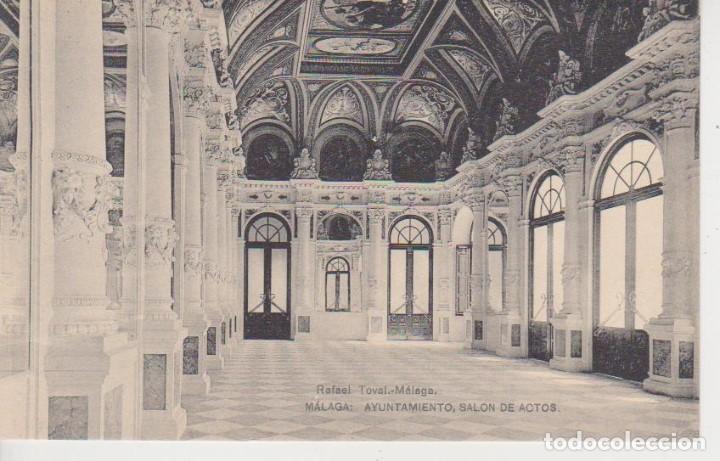 Postales: MALAGA . AYUNTAMIENTO, SALON DE ACTOS