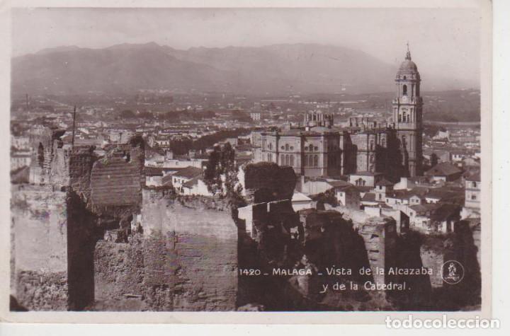 Postales: MALAGA. VISTA DE LA ALCAZABA Y LA CATEDRAL .. ED. UNIQUE 1420