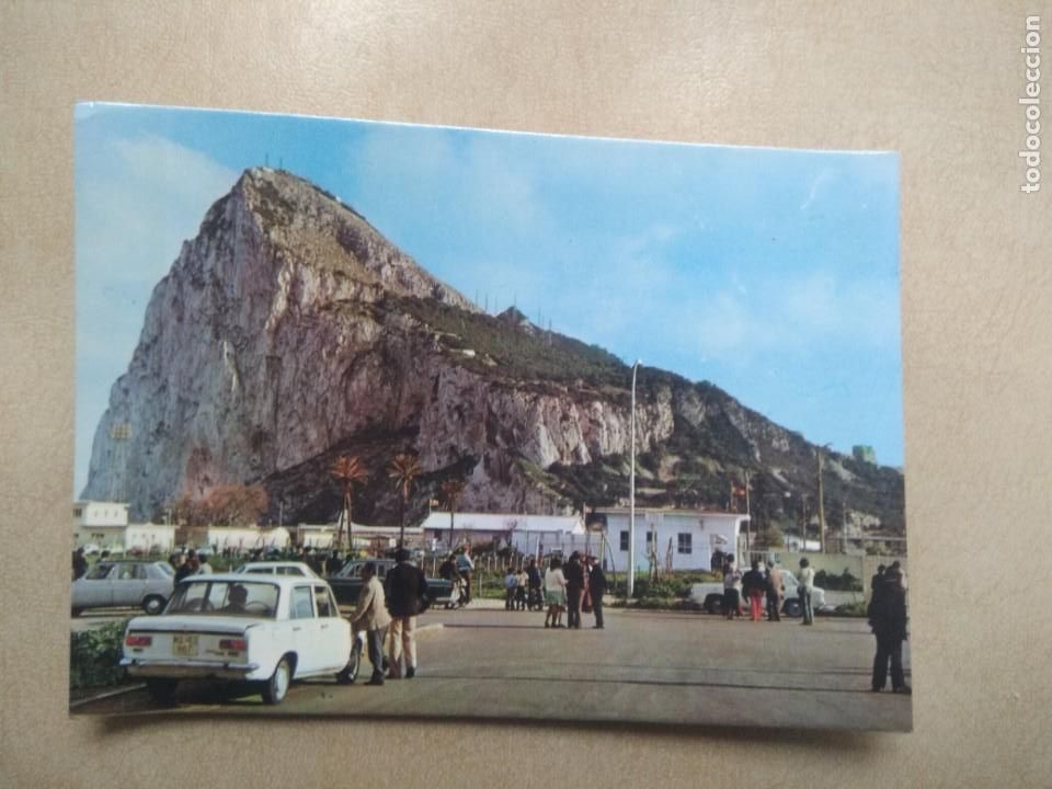 Postales: Postal pe&ntilde;on de gibraltar paso fronterizo