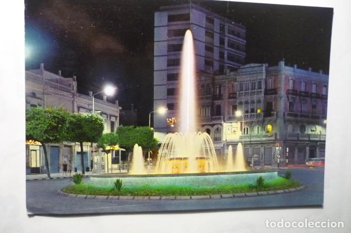 Postales: postal almeria-fuente luminosa puerta purchena