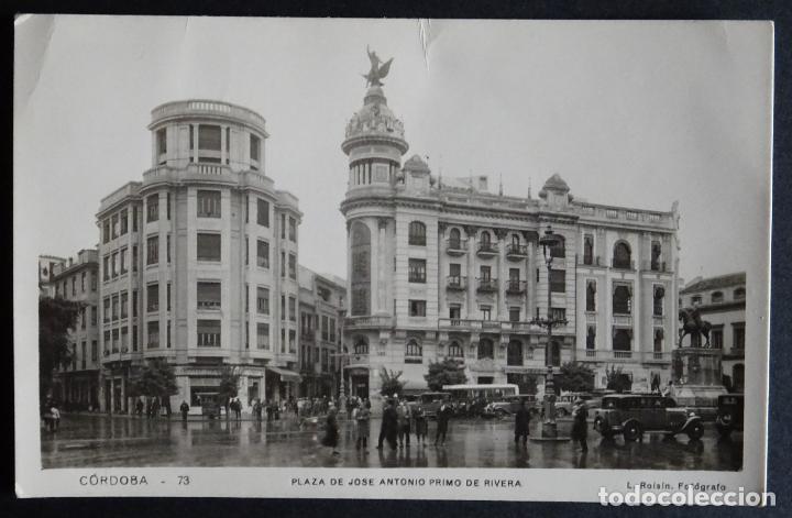 Postales: Cordoba, antigua plaza de Las Tendillas, postal circulada del a&ntilde;o 1947