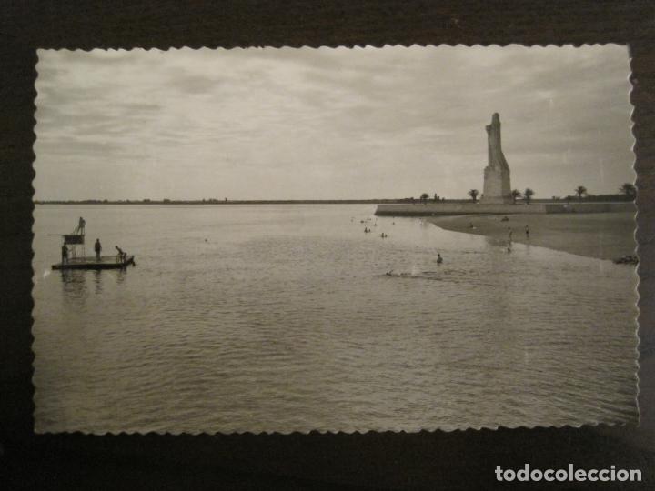 Postales: HUELVA-MONUMENTO A COLON Y PLAYA PUNTA DEL SEBO-ED&middot;SICILIA-12-POSTAL ANTIGUA-(68.098)