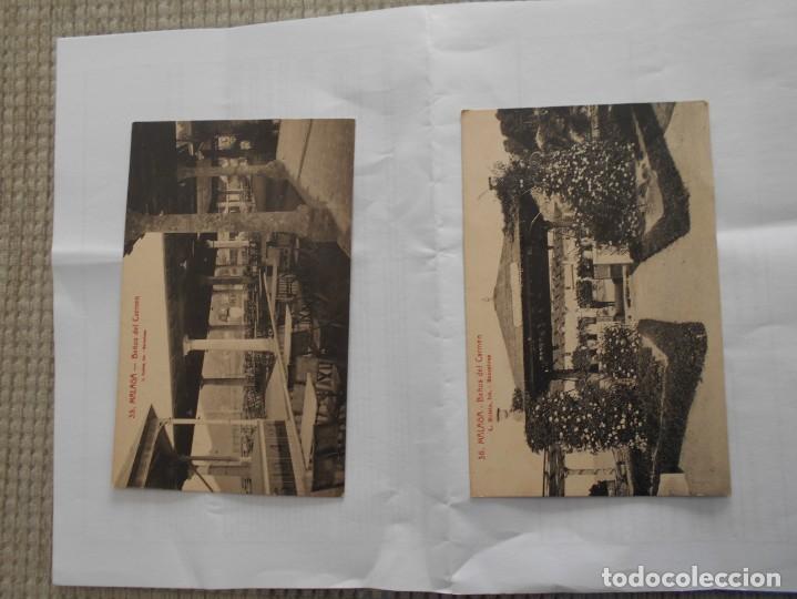 Postales: postales  de  malaga a&ntilde;os 30 de  los ba&ntilde;os del carmen