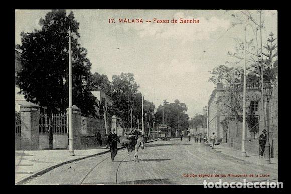 Postales: C16-13-4 Postal  Publicitaria MALAGA N&ordm; 17 PASEO DE SANCHA Edicion especial de los ALMACENES DE LA L