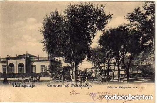 Postais: Pedregalejo. Camino al Pedregalejo. Coleccion malague&ntilde;a. num 23. Reverso sin dividir. Malaga.