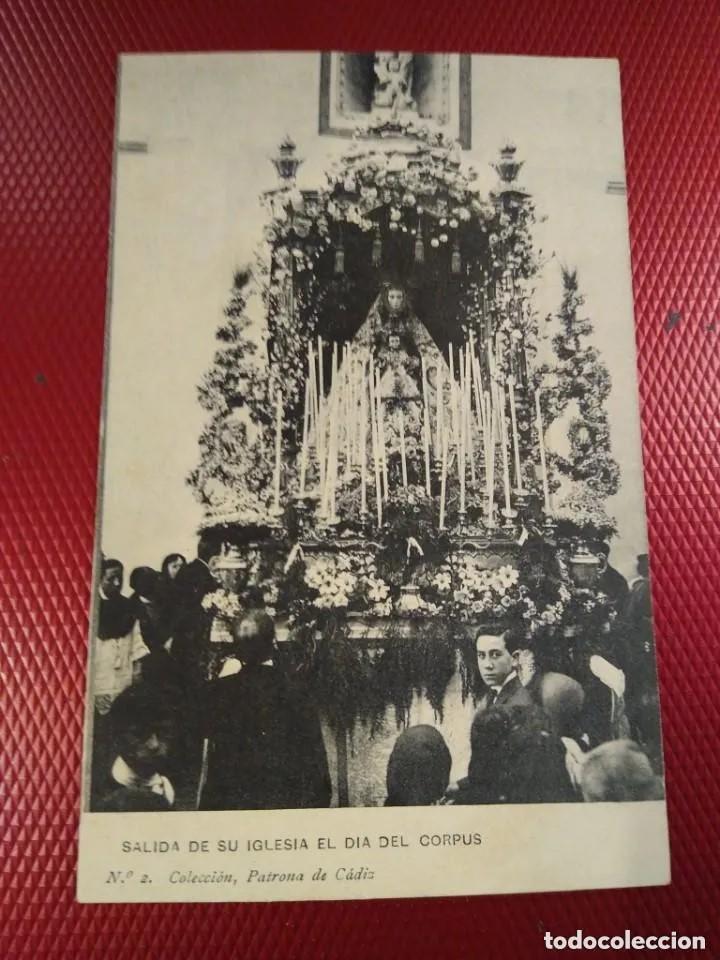 Postales: N° 2 Colección patrona de Cádiz. Saluda de su Iglesia el día del Corpus
