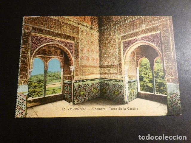 Postales: GRANADA ALHAMBRA TORRE DE LA CAUTIVA - Foto 1