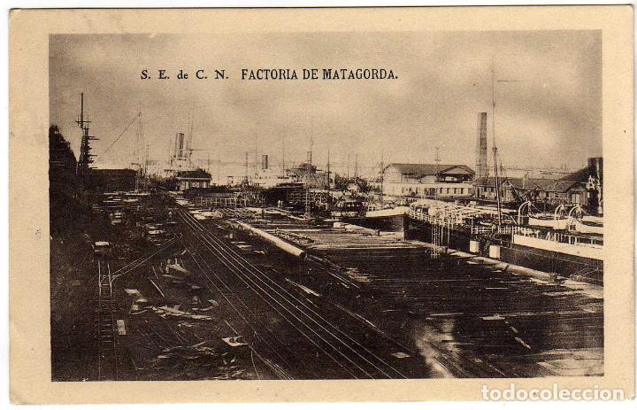 Postais: BONITA POSTAL COMERCIAL - S.E. DE C.N. FACTORIA DE MATAGORDA (CADIZ)