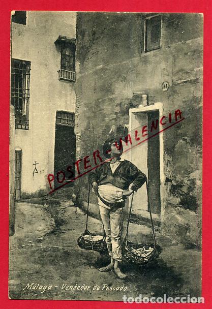 Postales: POSTAL MALAGA VENDEDOR DE PESCADO , ORIGINAL P89552