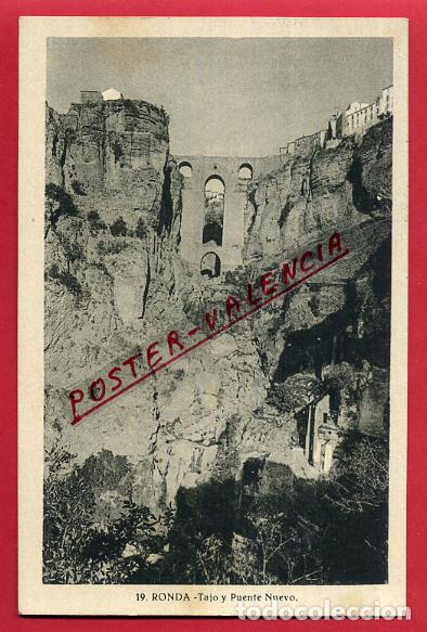 Postales: POSTAL MALAGA RONDA TAJO Y PUENTE NUEVO , ORIGINAL P89563