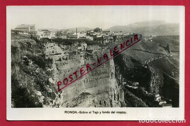 Postales: POSTAL MALAGA RONDA SOBRE EL TAJO Y FONDO DEL MISMO , ORIGINAL P89565