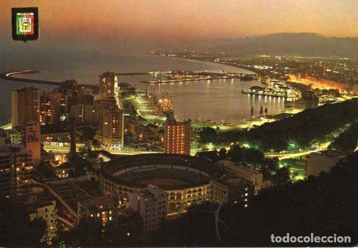 Postales: Malaga Vistas Nocturnas 2 postales