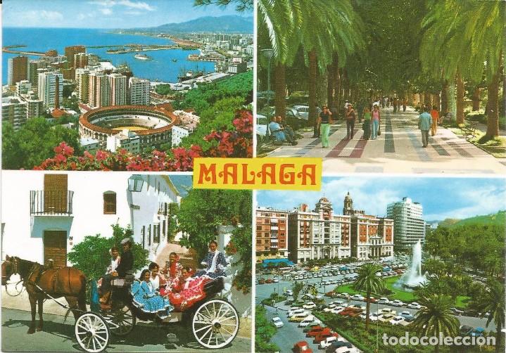 Postales: [POSTAL] Diversos aspectos. M&aacute;laga (sin circular) - Foto 1